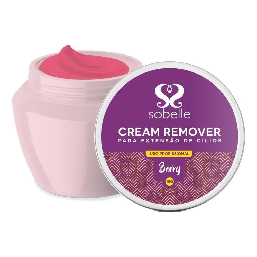 2X Removedor Em Creme Sobelle Berry Para Extensão De Cílios