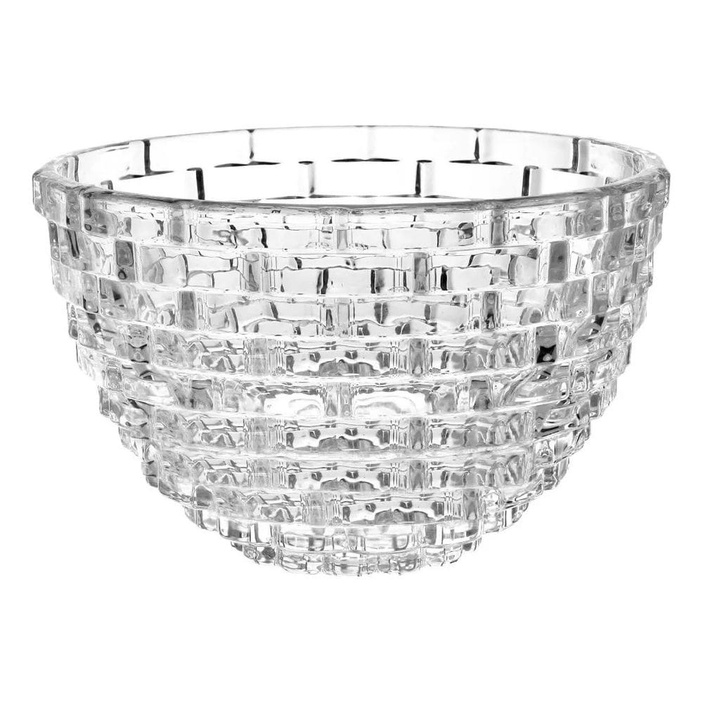 Centro de Mesa em Vidro Strean 15x23x23cm Adely Decor