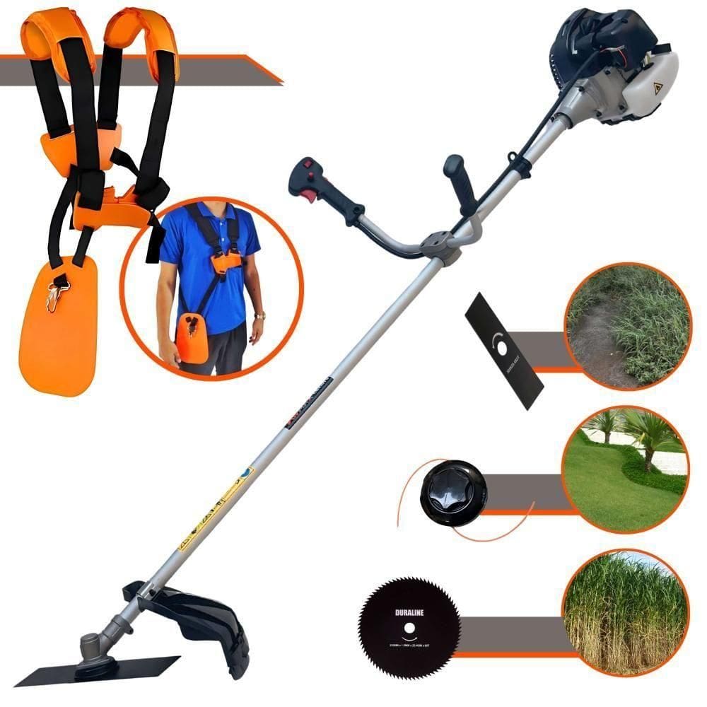 Roçadeira Profissional Anmax Cg430b 43cc + Lâmina 80 Dentes