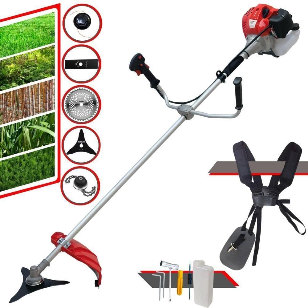 Roçadeira Lateral Anmax Cg430p 2hp C- Carretel + 4 Lâminas