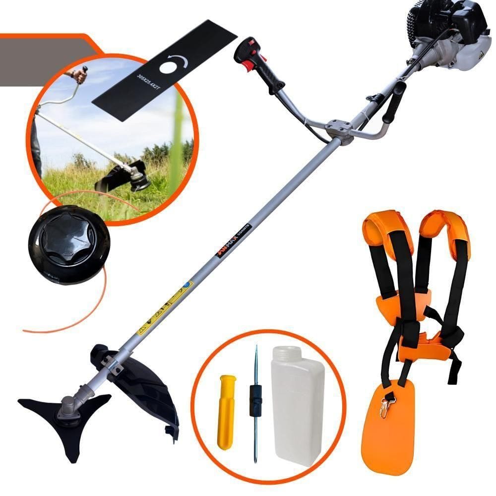 Roçadeira Anmax Cg430b C- Faca 2p E Carretel + Faca 3 Pontas