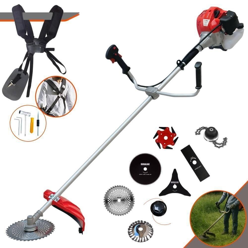 Roçadeira Anmax Cg520p 2,2hp + 5 Facas + Trimmer + Escova