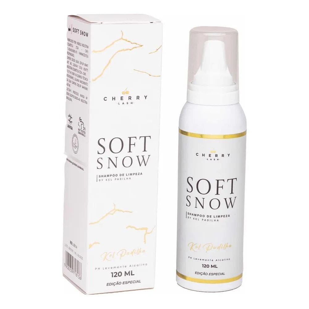 2X Espuma Limpeza Soft Snow Extensão Cílios Kel Padilha Cher