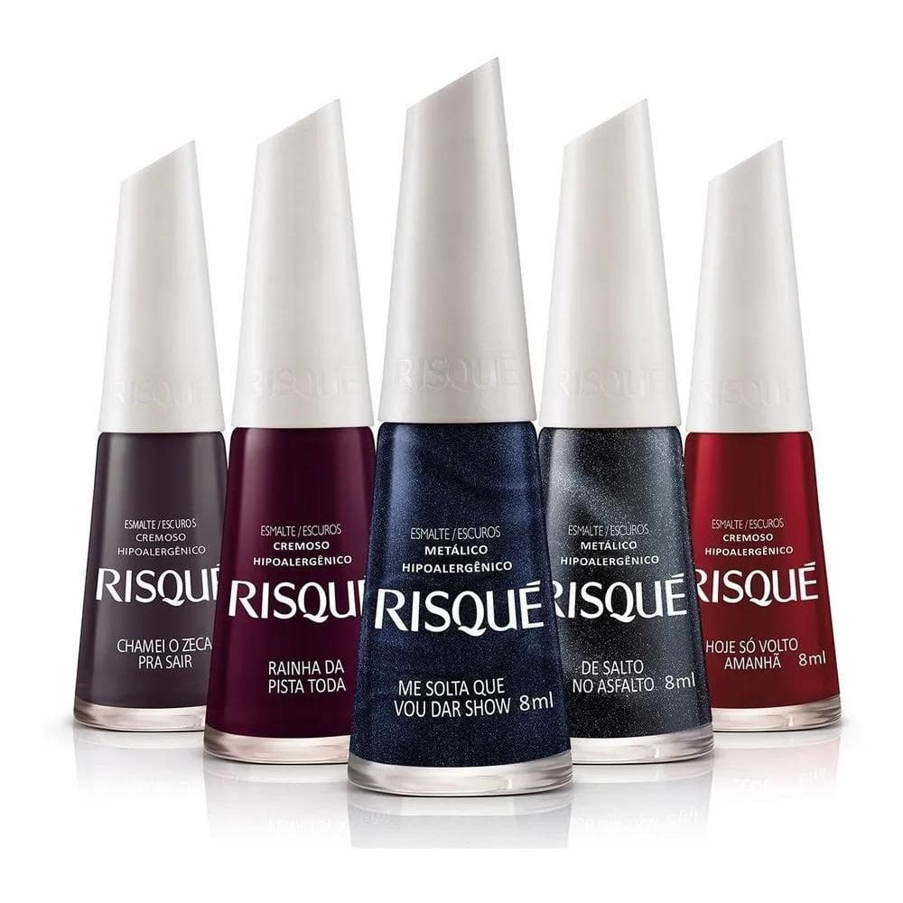 2X Kit 30 Esmaltes Risque Cores Na Descrição Atacad