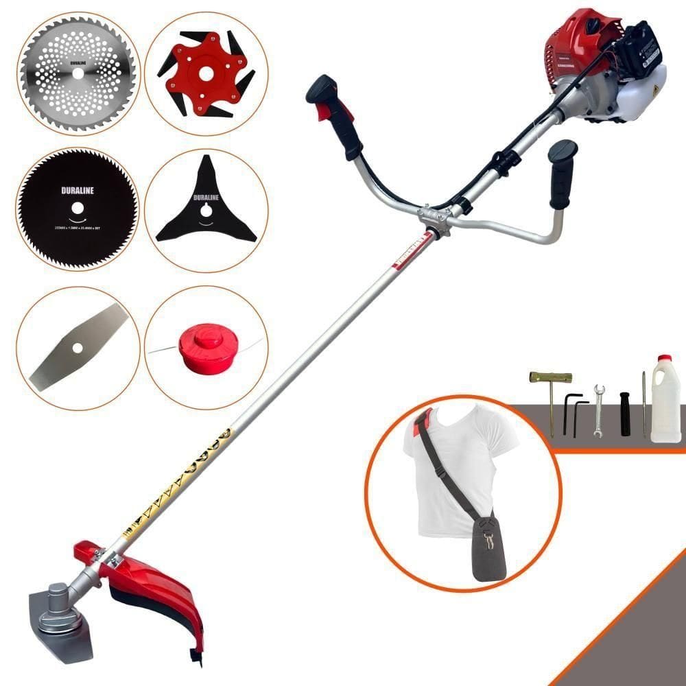 Cortador De Grama à Gasolina Kawashima Bcj620l 62cc 6 Em 1