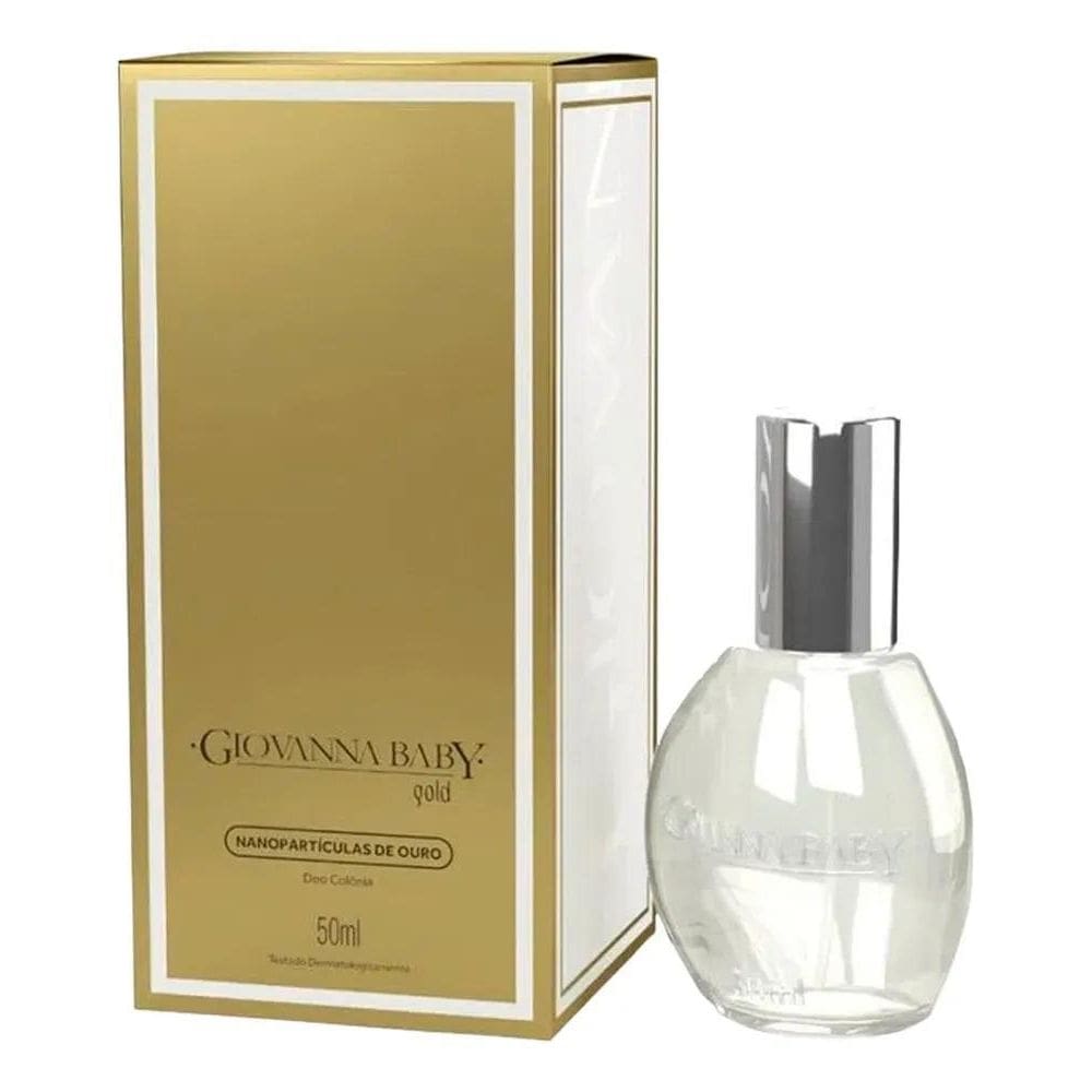 2X Deo Colônia Perfume Feminino Gold Ouro 50Ml Giovanna Baby