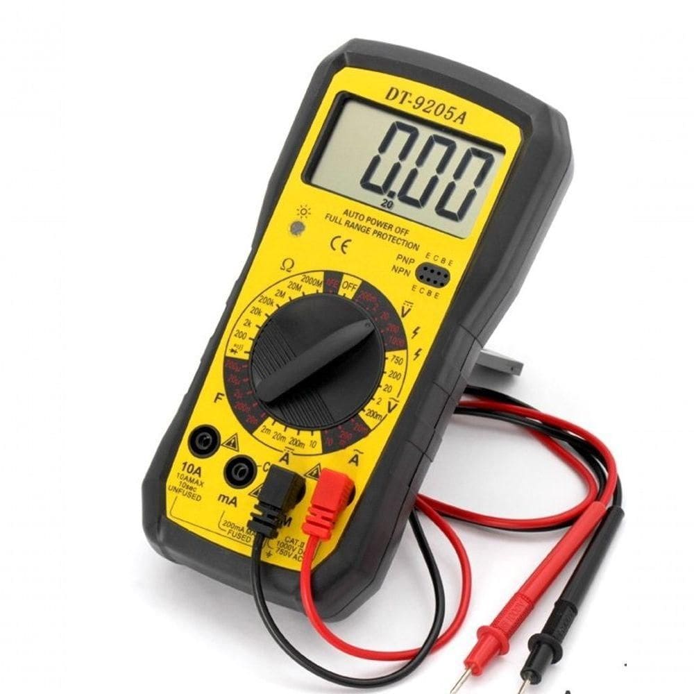 Multímetro Digital Profissional Portátil Medidor Corrente Te