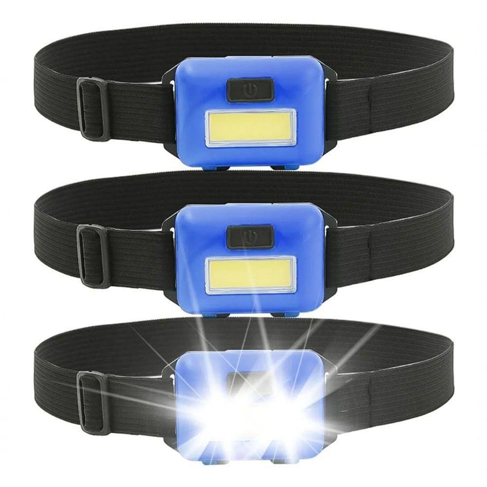 Lanterna Cabeça Led A Pilha Camping Trilha Caverna Acampamen