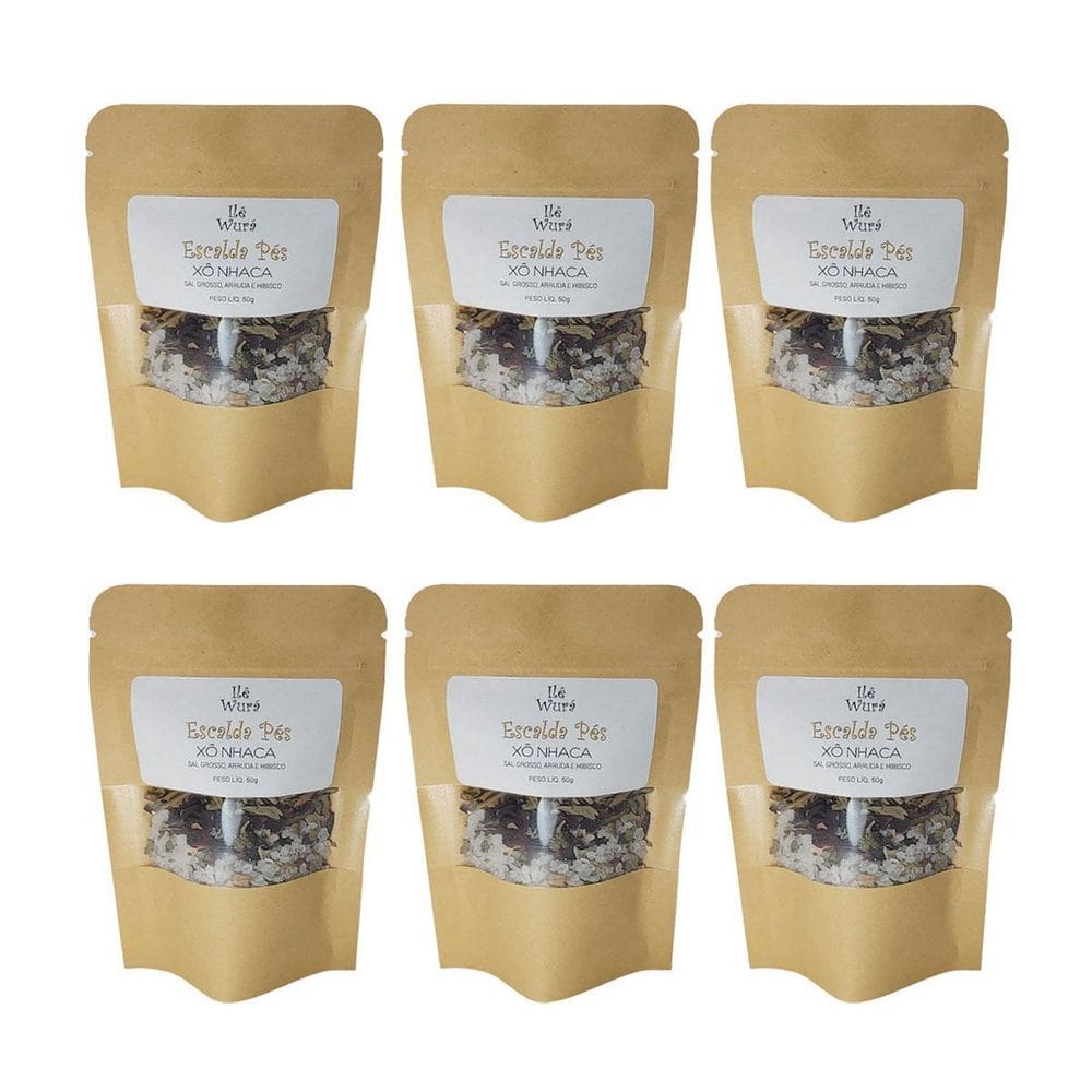 Kit 6 Escalda Pés Xô Nhaca - Para Dias Muito Estressantes