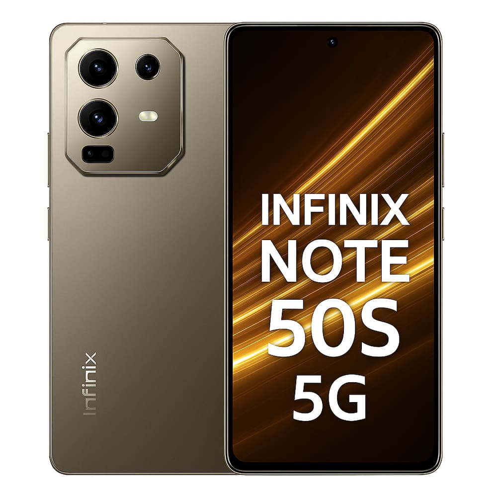 Smartphone Celular Infinix Note 50s 5G, 256GB, 8GB RAM, Tela 6,78? AMOLED 144Hz, Android 15, Câmera 64MP, Bateria 5500mAh, Dual SIM, Cinza