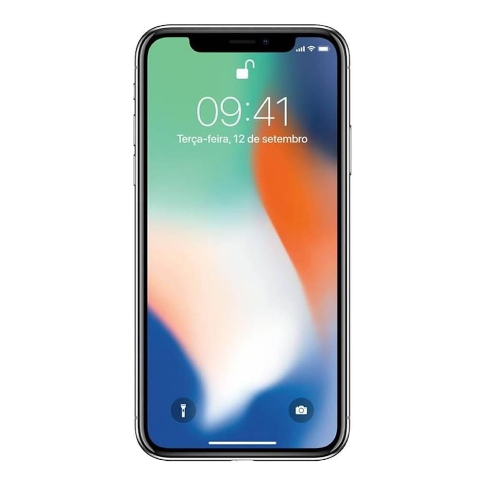 Apple iPhone X 64GB Prateado Muito Bom Usado
