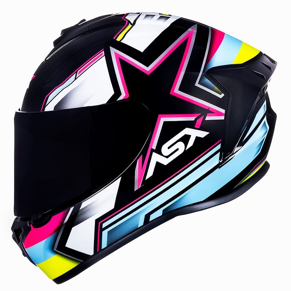 Capacete ASX Draken Pilot Preto Colors