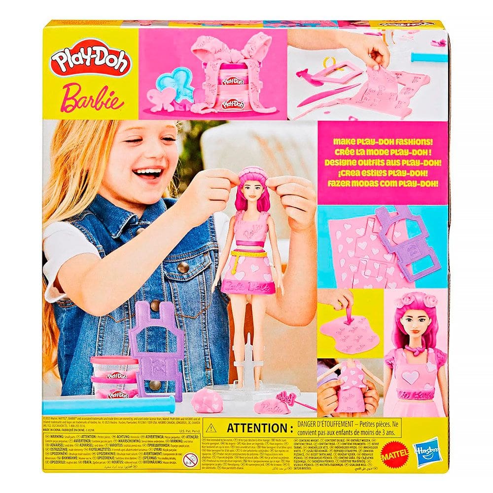 Boneca Barbie Massinha Play-Doh Corações e Penteados G1357 - Hasbro
