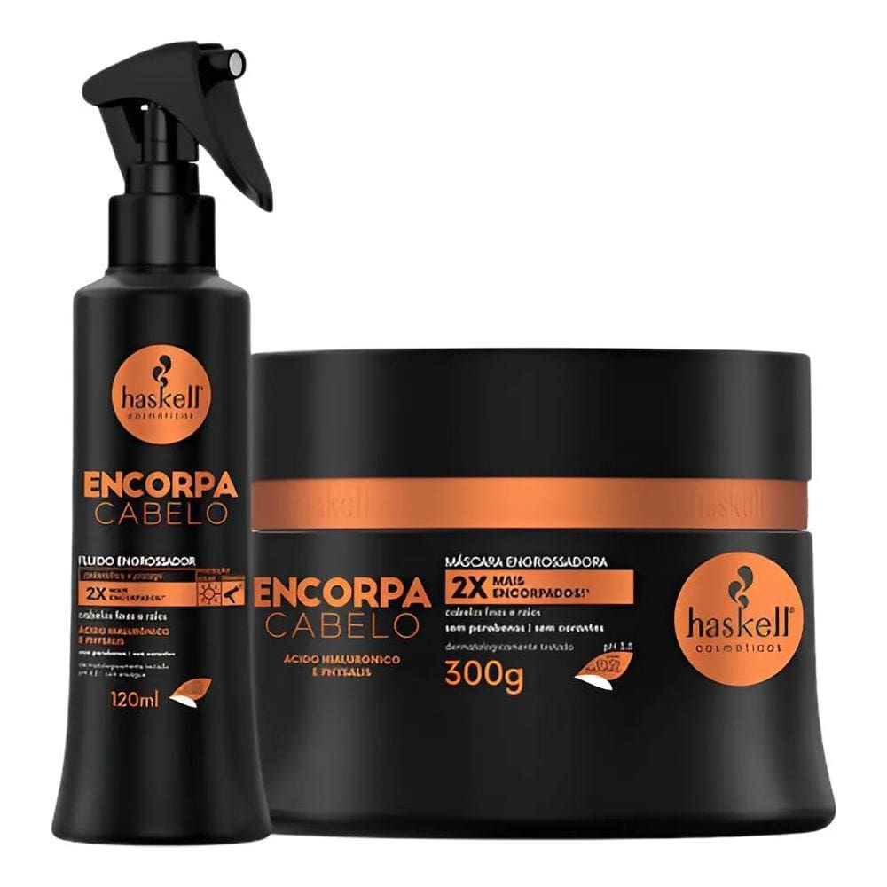 Kit Haskell Encorpa Cabelo Fluido 120Ml Mascara 250G