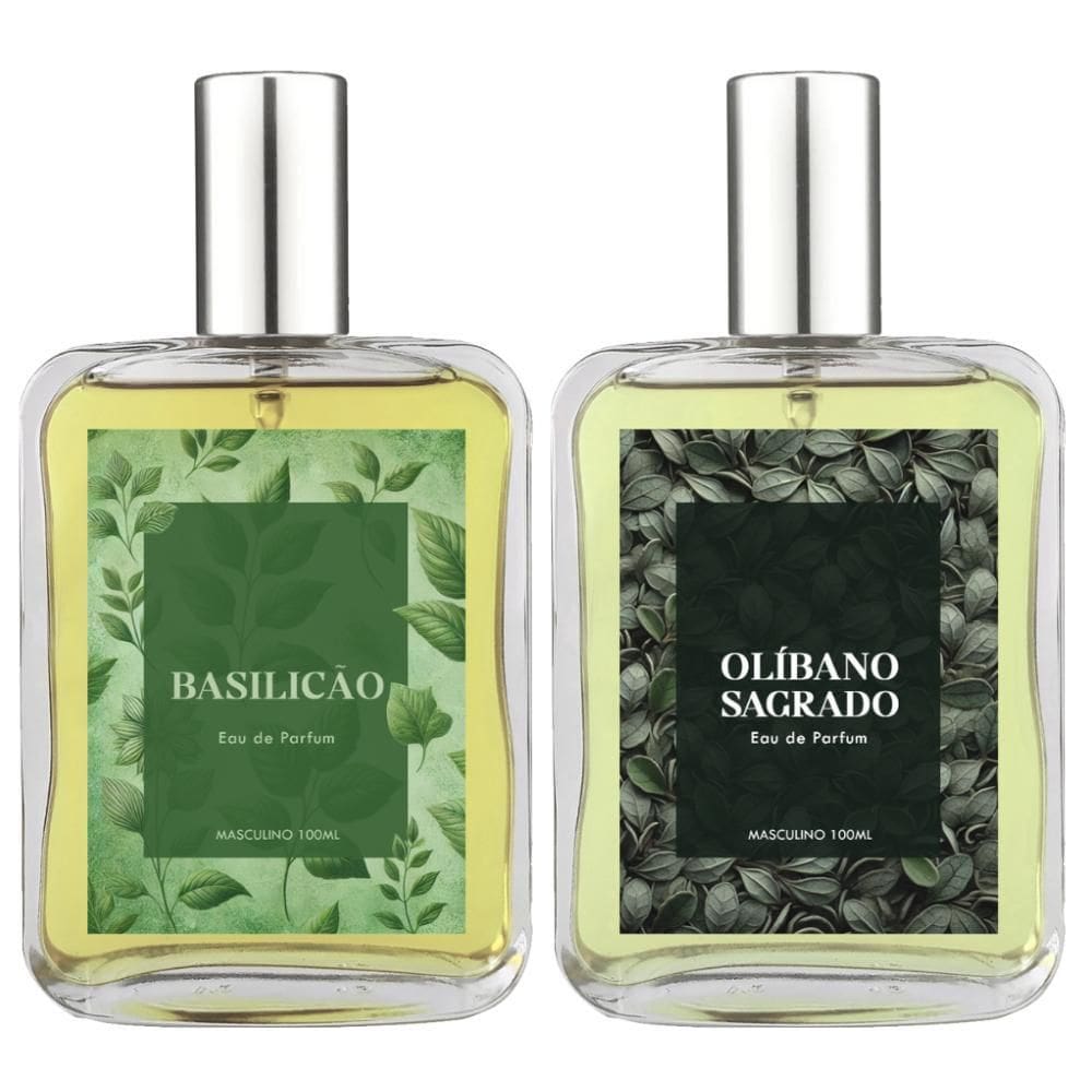 Kit Perfume Masculino Basilicão E Olíbano Sagrado 100Ml