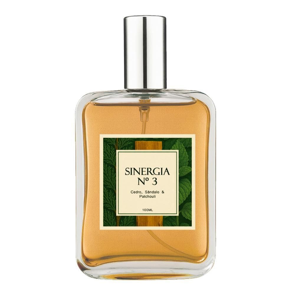 Perfume Sinergia 3 - Cedro, Sândalo, Patchouli 100Ml