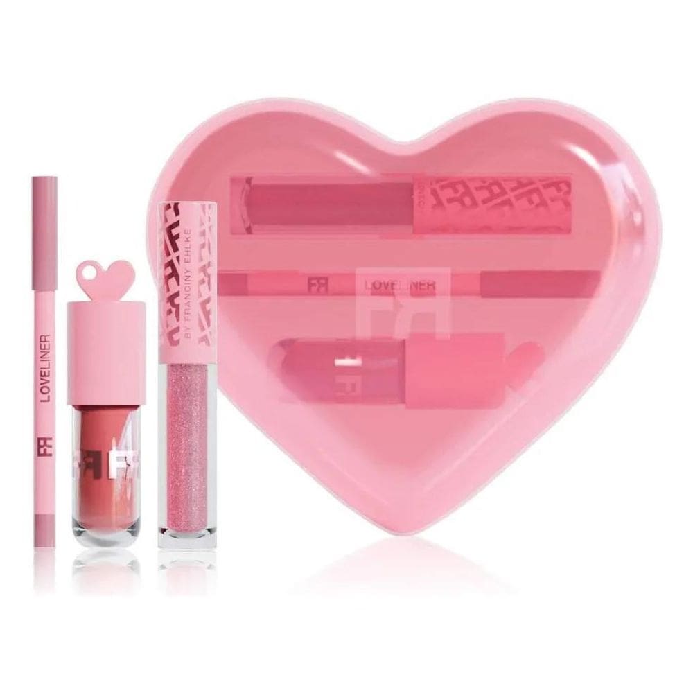 3X Love Kit Gloss Labial E Lápis Labial Franciny Ehlke