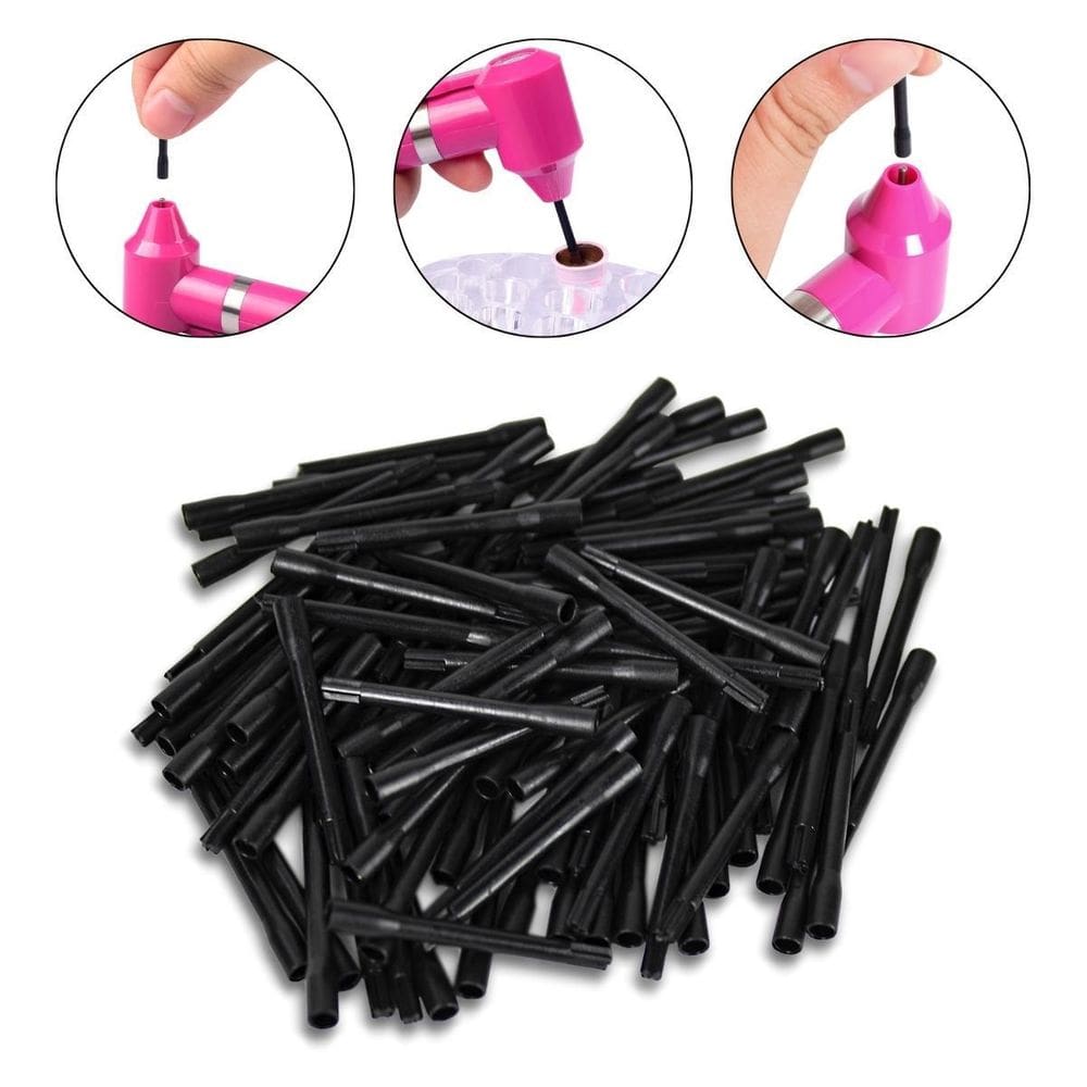 Kit 100 Refil Mixer Paletas Misturador Pigmento De Henna