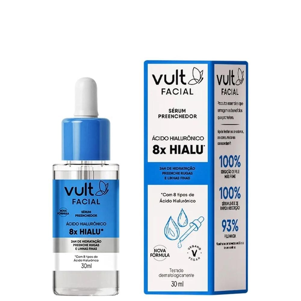 Vult Facial Ácido Hialurônico Sérum Preenchedor 30Ml