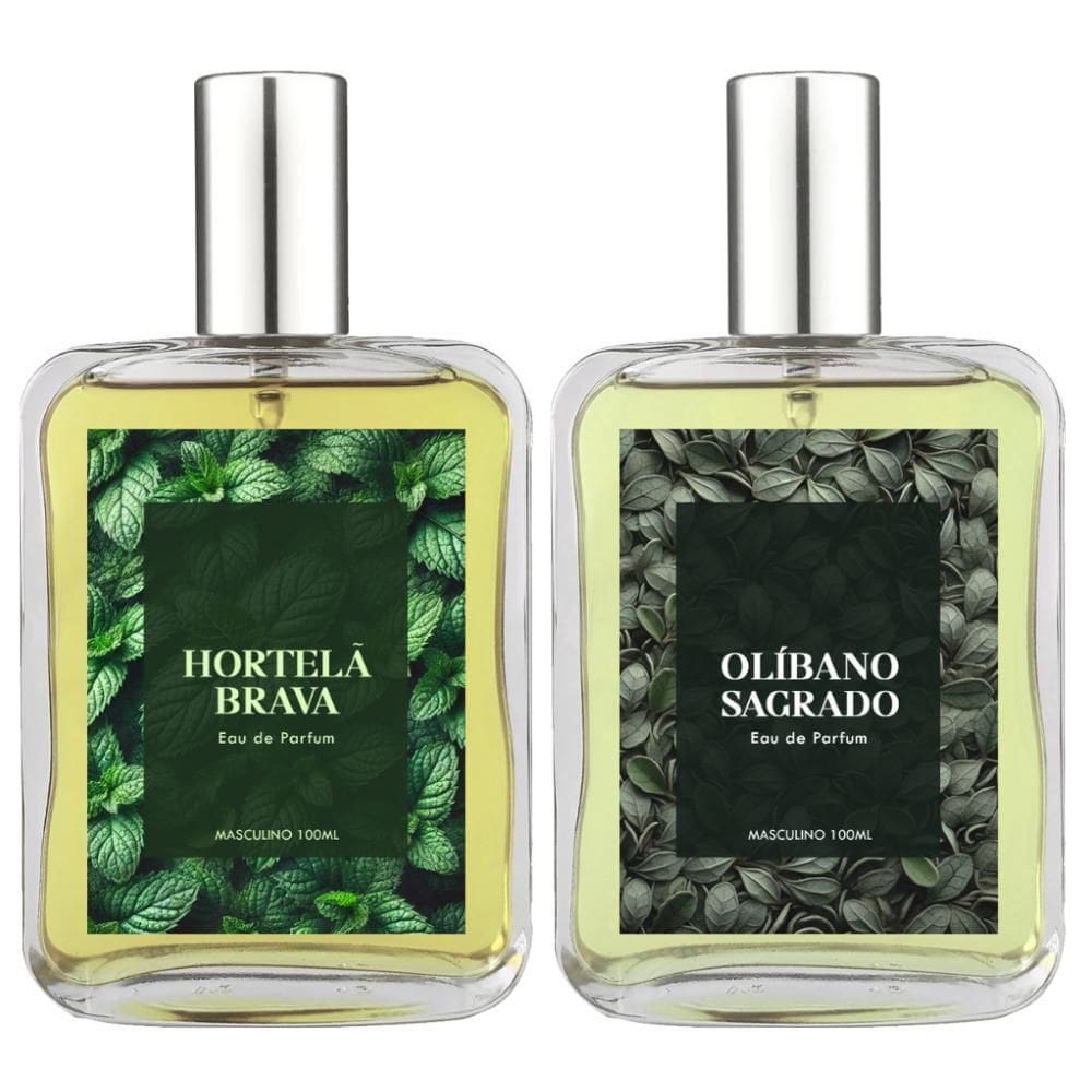 Kit Perfume Masc. Hortelã Brava E Olíbano Sagrado 100Ml