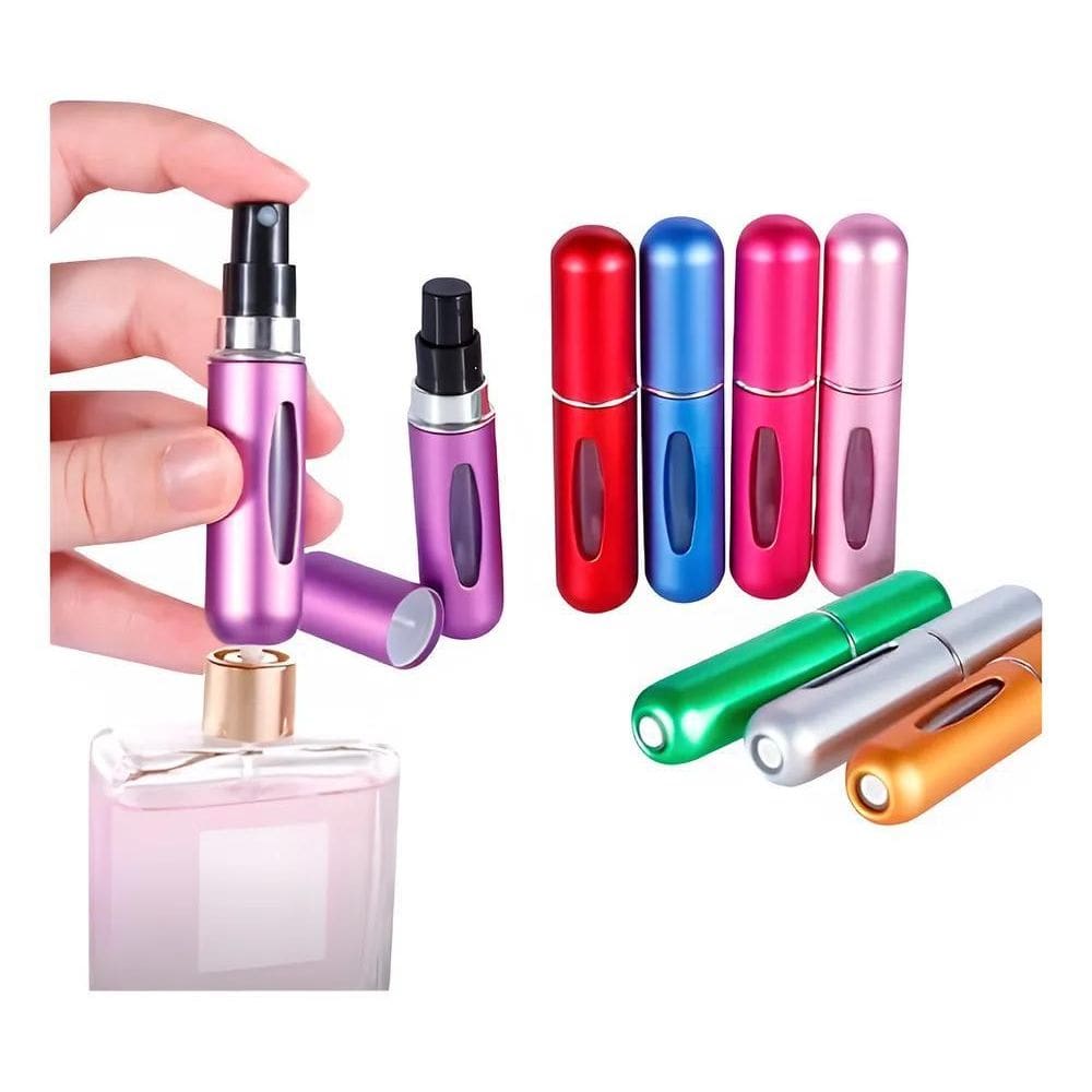 2X Mini Frasco Porta Perfume Recarregável Bolsa Viagem Portá