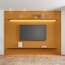 Painel para TV até 75 Polegadas Ripado com 2 Prateleiras 1 com LED Roma Cinamomo - Marrom