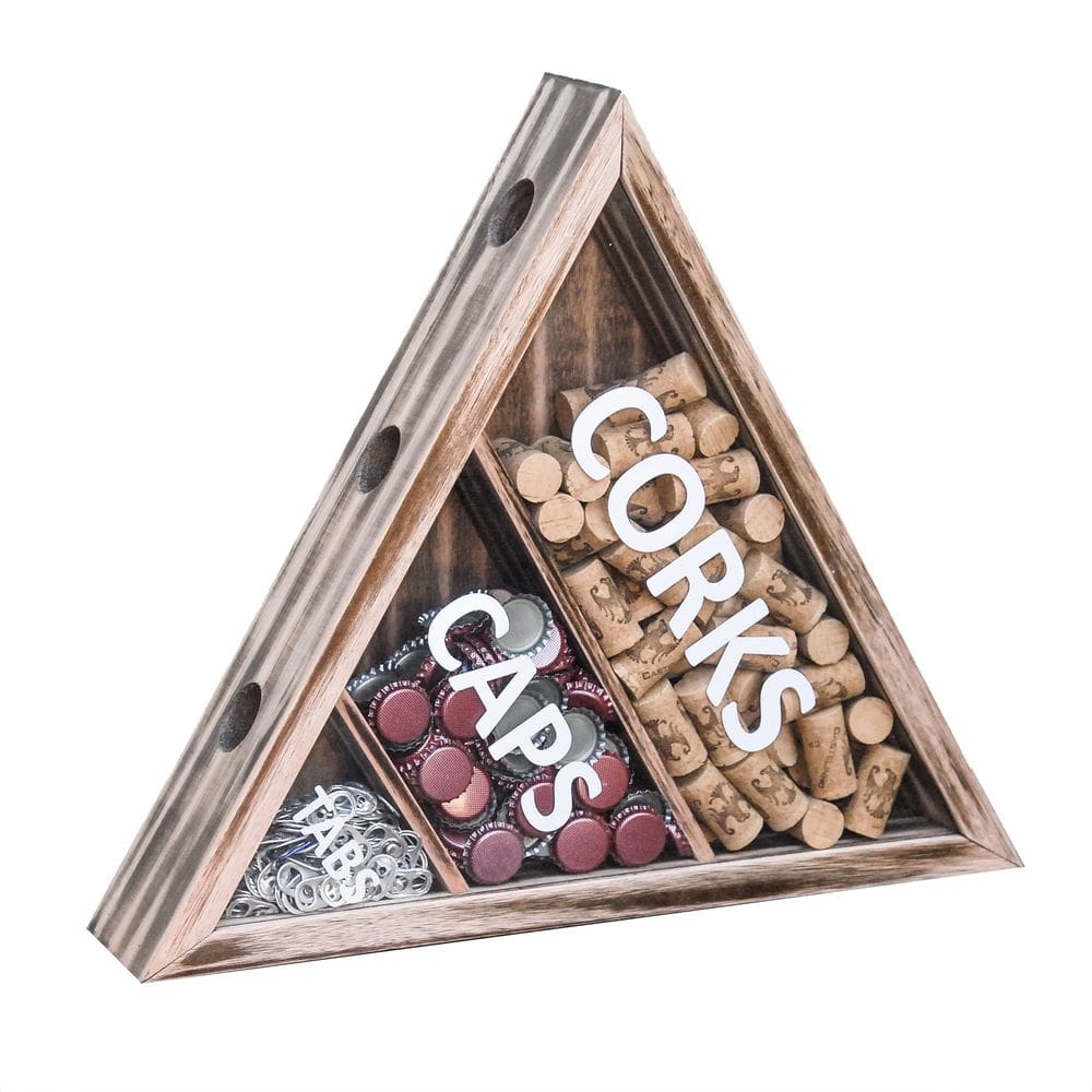 Quadro Triângulo Porta Rolhas Porta Tampinhas Porta Anel