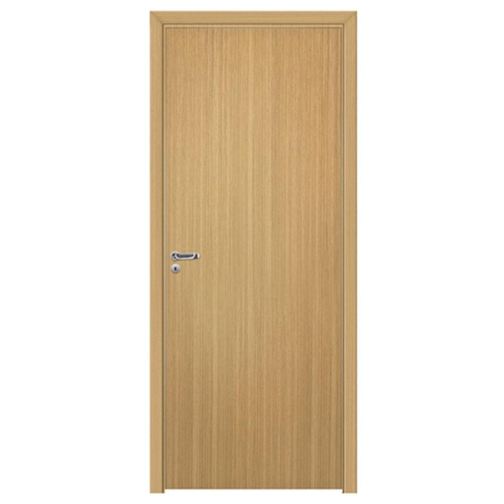 Kit Porta em MDF Pinhal, Abertura à Direita, Freijó Médio - 75x213cm