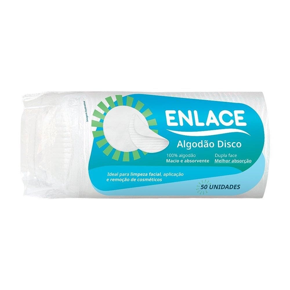 Algodão Enlace Disco - 24 Embalagens com 50 Unidades