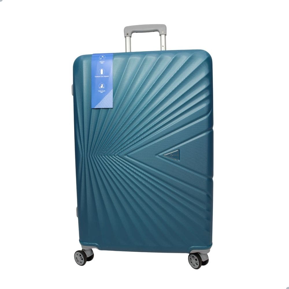 Mala Cruzeiro Tamanho 28 Material Rígido Abs Rodas 360 Modelo 1016 Azul