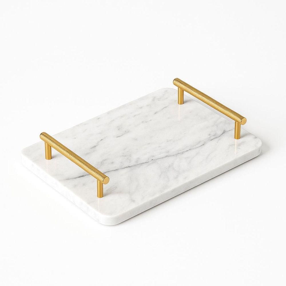 Bandeja De Mármore Branco Extra