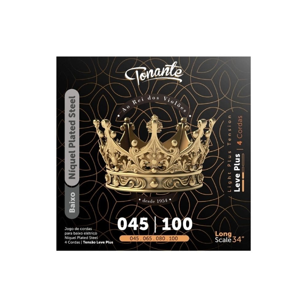 Encordoamento 045 Níquel Plated Steel P/Baixo 4 Cordas 0.045 - 0.100