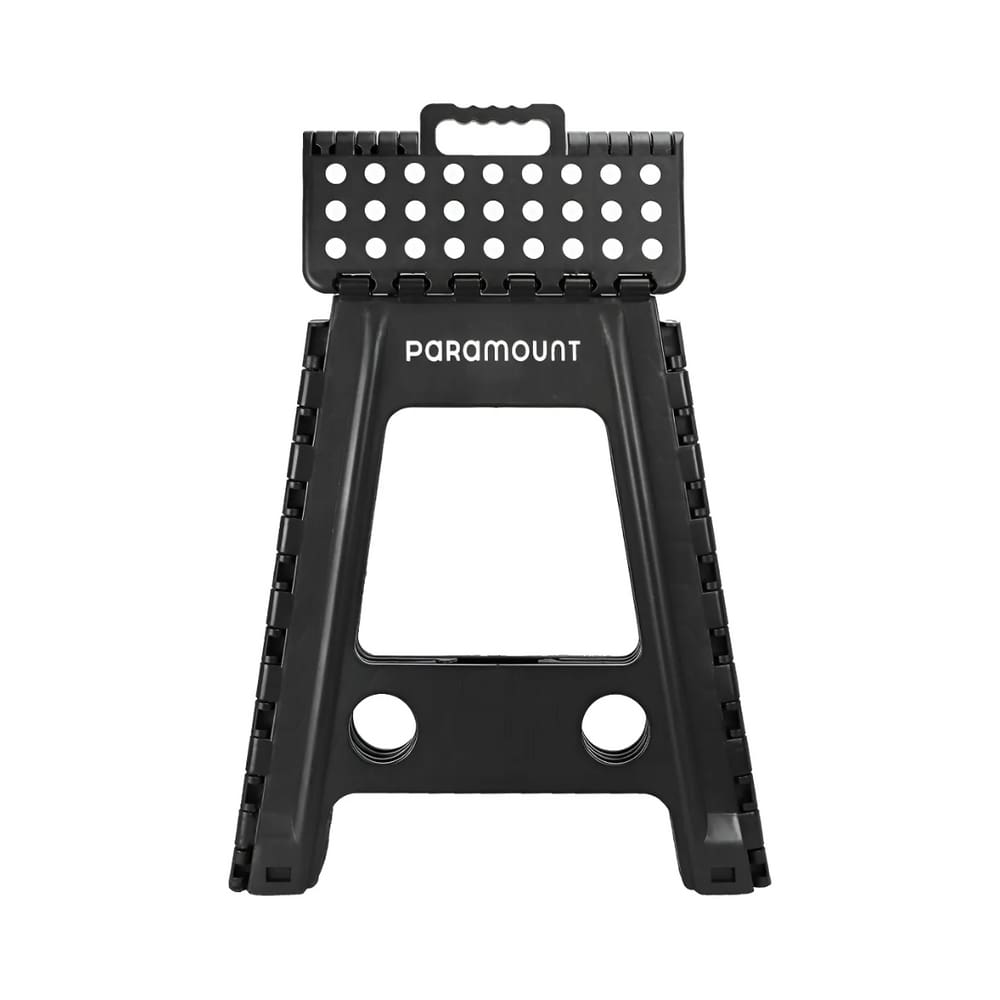 Banqueta De Plástico Dobrável 450mm 150kg Reforçada Com Alça