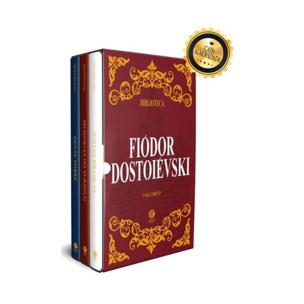 Biblioteca Dostoiévski Volume Ii - Box Com 3 Livros - Edição De Luxo