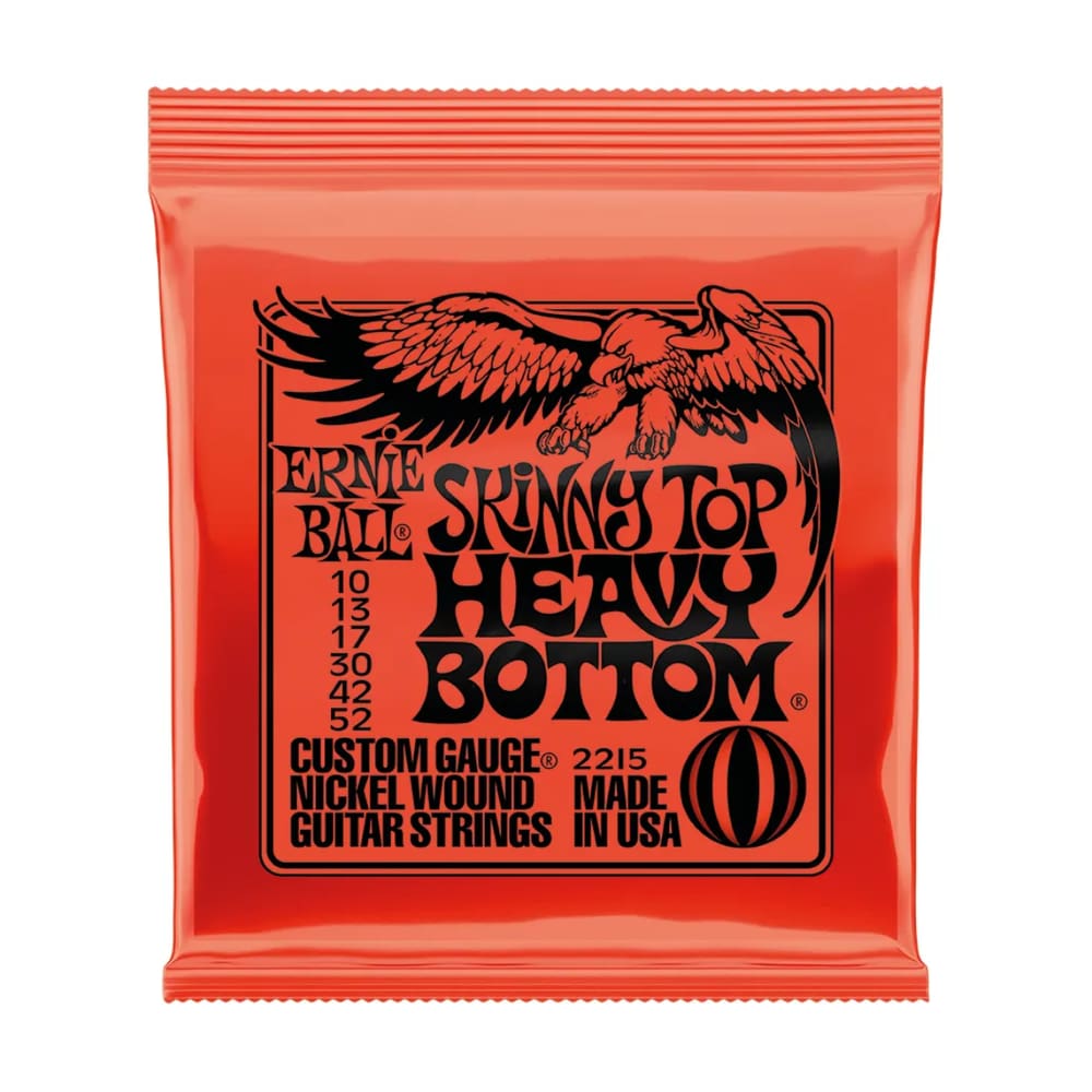 Encordoamento Para Guitarra 010 Slinky Níquel Ernie Ball Top Heavy