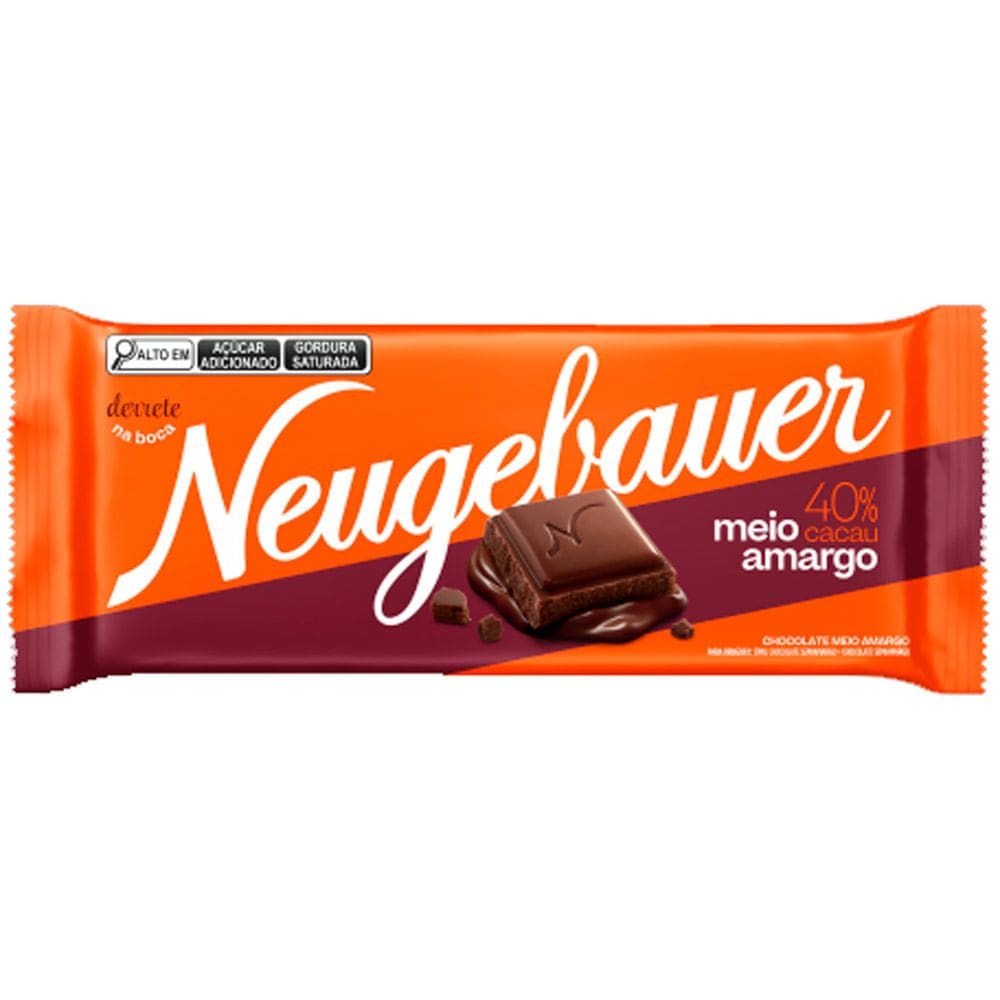Chocolate Neugebauer Meio Amargo 40% 80g