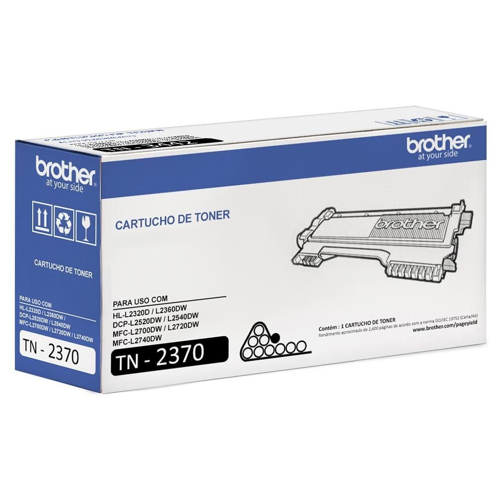 Toner Brother laser TN2370 preto BROTHER
