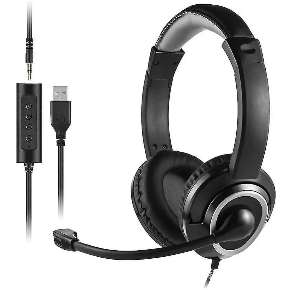 Fone Headset com Microfone Cancelamento de ruído Preto PH427