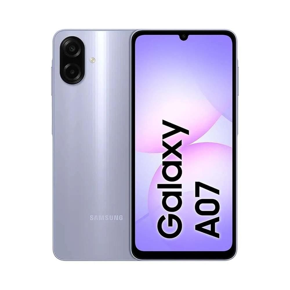 Smartphone Samsung Galaxy A07 4G 128GB 4GB RAM Câmera Traseira 50MP + 2MP Frontal 8MP Tela 6.7” Violeta