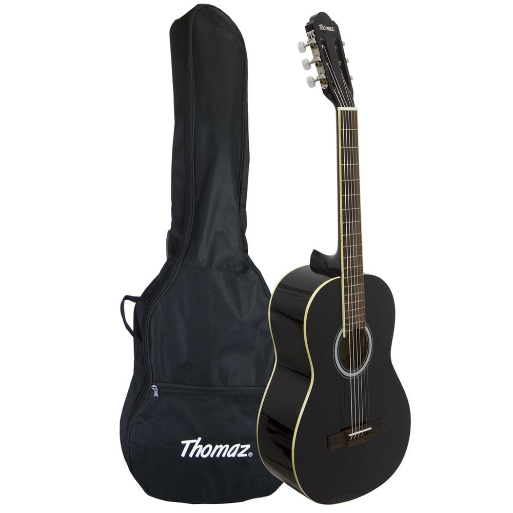 Violão Acústico de Aço TCG 390 A Preto com Capa Thomaz