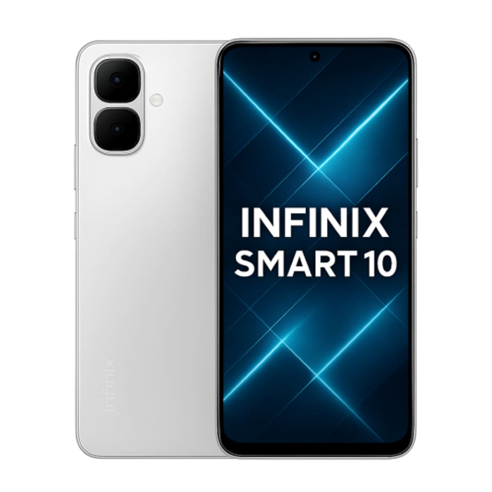 Smartphone Celular Infinix Smart 10,64GB,3GB RAM,Tela 6,6,Android 13,Cam 50MP,Bat 5000mAh,Dual SIM, Prata
