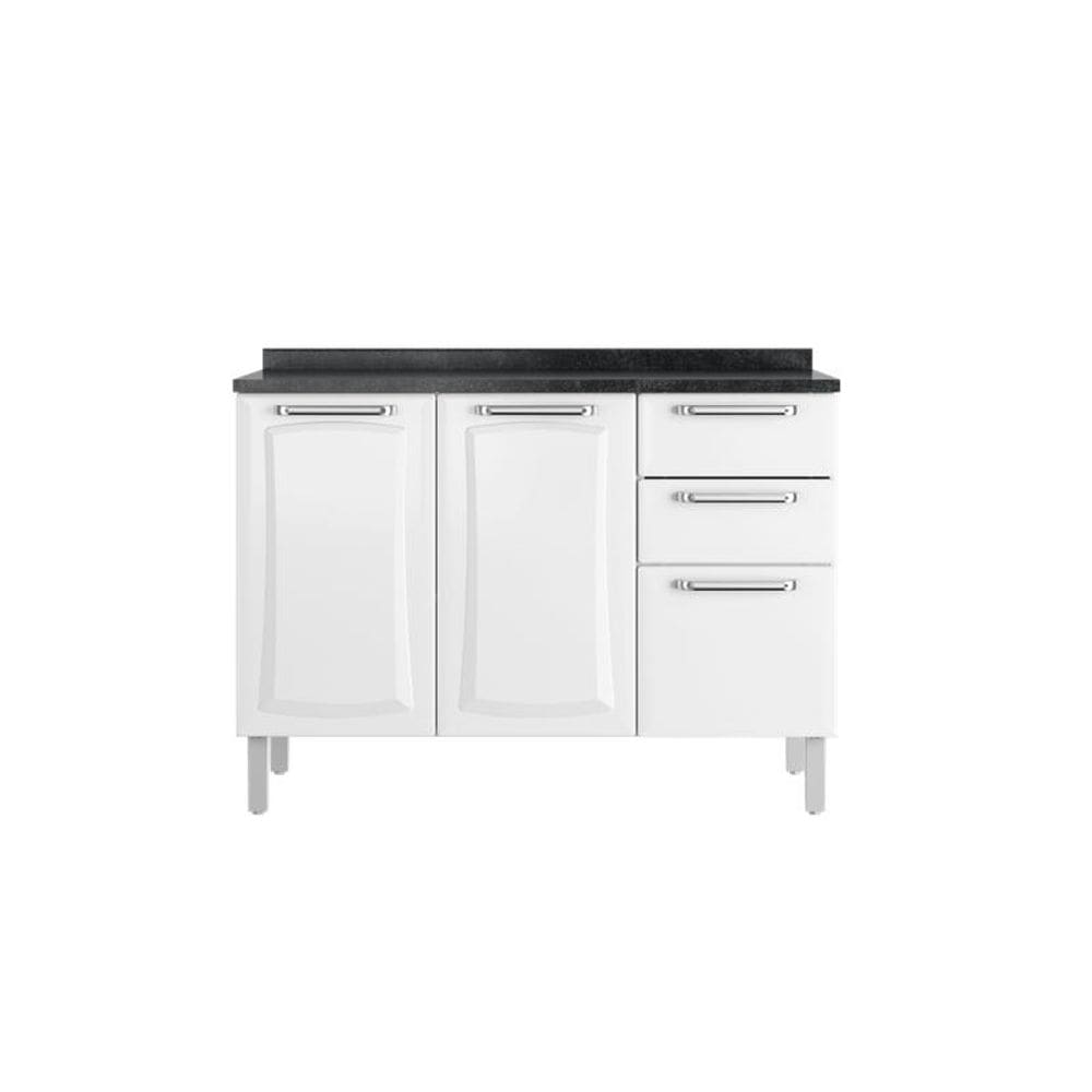 Balcão Cozinhas Itatiaia Tarsila - 3 Portas e 2 Gavetas - Branco