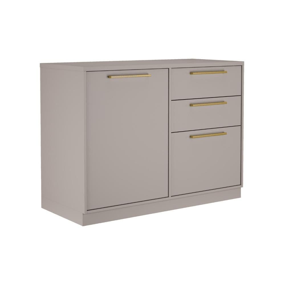 Balcão de Cozinha Itatiaia Fendi 1 Porta e 3 Gavetas Essence