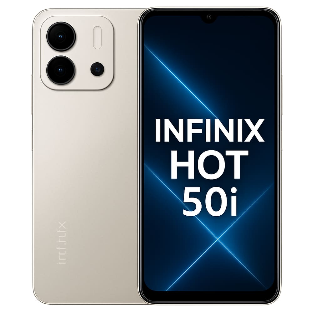 Smartphone Celular Infinix Hot 50i, 256GB, 4GB RAM, Tela 6,6, Câmera 50MP, Bateria 5000mAh, Android 14, Dual SIM, Prata