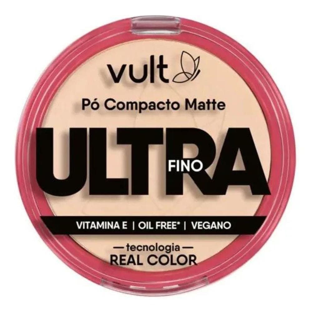 2X Base De Maquiagem Em Pó Compacto Vult Pó Compacto Matte U