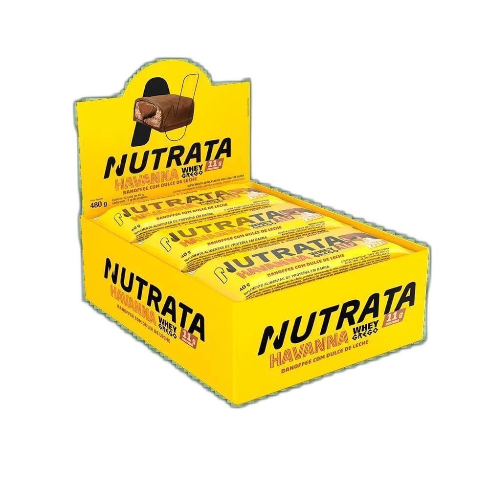 Barra Whey Grego Doce De Leite Havanna Banoffe 12X40G