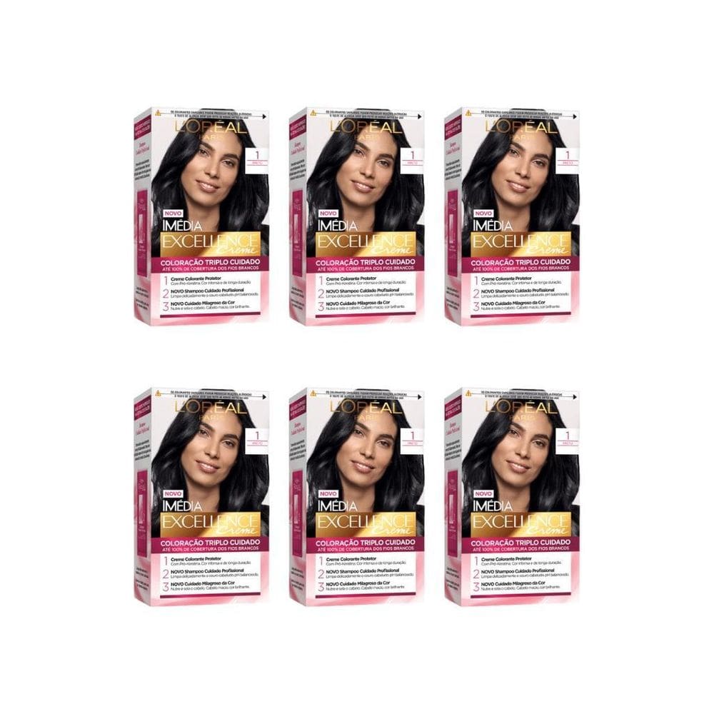 Coloraçao Imedia 1 Preto-Kit C/6Un