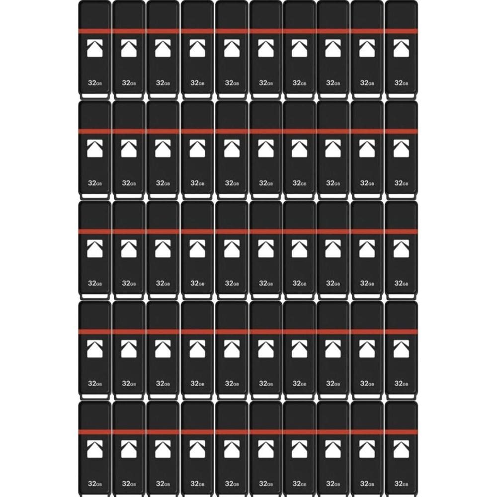 Unidade flash Kodak K100 de 32 GB USB 2.0 de bolso (pacote com 50)