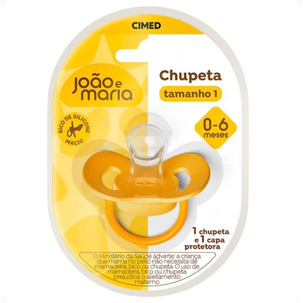 Chupeta e Capa Protetora Cimed João e Maria 0-6 Meses Tamanho 1
