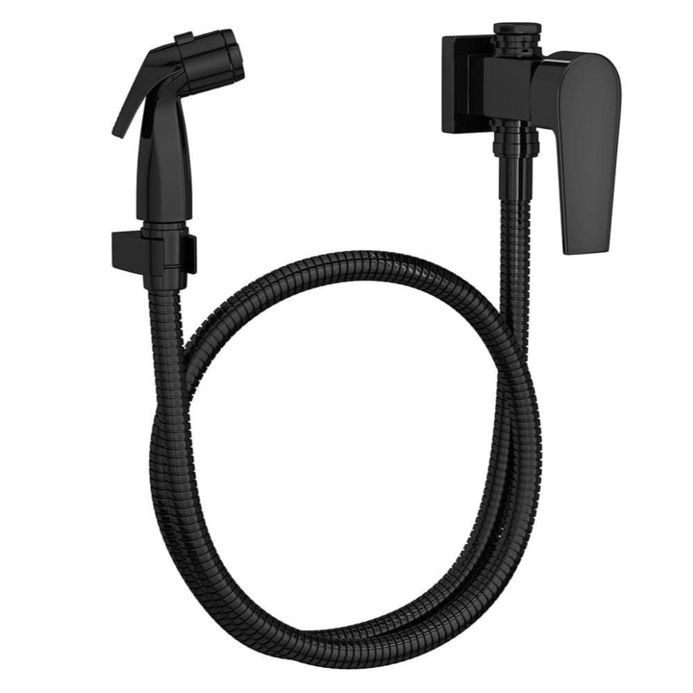 Ducha Higiênica Com Registro 1984 Level Black Noir - Deca